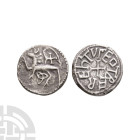 Anglo-Saxon Coins - Northumbria - Eadberht - Beast AR Sceatta