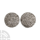 Anglo-Saxon Coins - Cnut - London / Wulfric - Pointed Helmet AR Penny