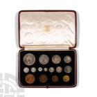 Milled Coins - George VI - 1937 - Cased RM Specimen Coin Set [15]