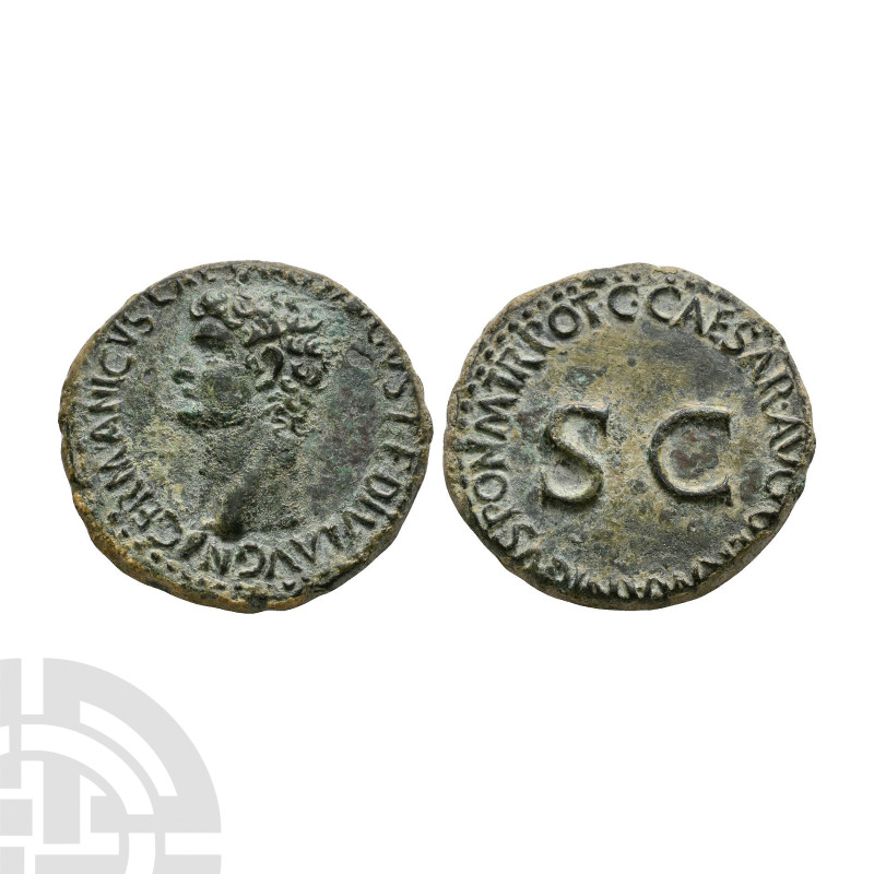 Ancient Roman Imperial Coins - Germanicus - SC AE As
37-38 A.D. Struck posthumo...
