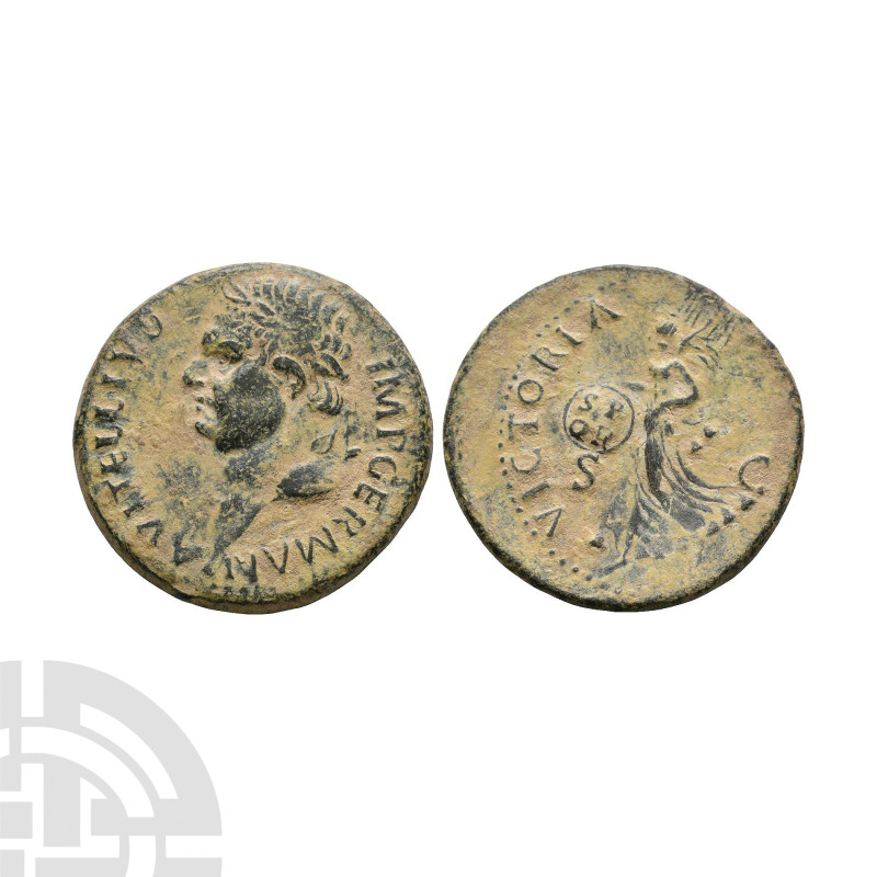 Ancient Roman Imperial Coins - Vitellius -Victory AE As
January-July 69 A.D. Ta...