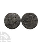 Ancient Roman Provincial Coins - Vespasian with Herod Agrippa - Tyche Bronze