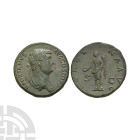 Ancient Roman Imperial Coins - Hadrian - Fortuna-Concordia AE Sestertius