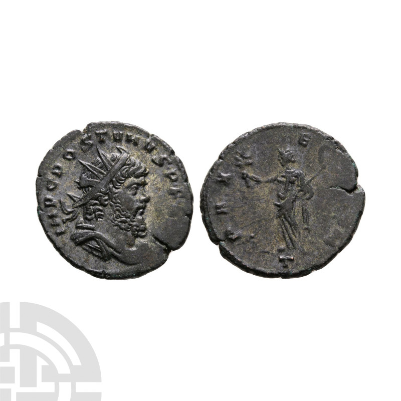 Ancient Roman Imperial Coins - Postumus - Pax AE Antoninianus
269 A.D. Milan mi...