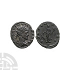 Ancient Roman Imperial Coins - Quintillus - Fortuna AE Antoninianus