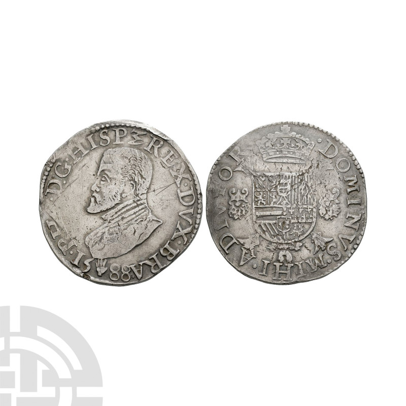 World Coins - Brabant - Philip II - 1588 - Philipsdaalder
Dated 1588 A.D. Antwe...