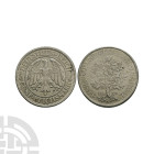 World Coins - Germany - 1932 - Oak Tree 5 Marks