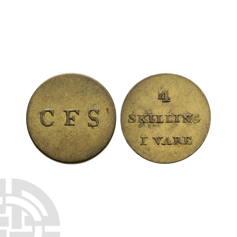 World Coins - Iceland - Siemsen - 1846 - Token 4 Skilling
1846 A.D. Reykjavik. ...
