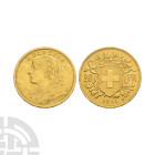 World Coins Switzerland - 1911 B - Gold 20 Francs