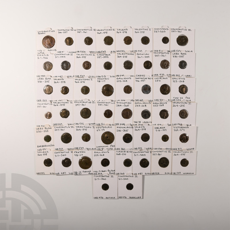 Ancient Roman Empire Coins - Mixed AE Coin Group [50]
2nd-4th century A.D. Grou...