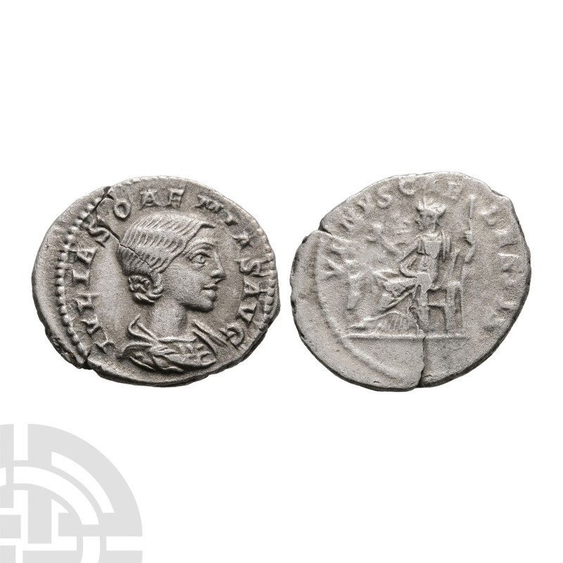 Ancient Roman Imperial Coins - Julia Soaemias - Venus AR Denarius
2nd-3rd centu...