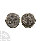 Ancient Roman Imperial Coins - Lead Tessera with Fortuna Standing