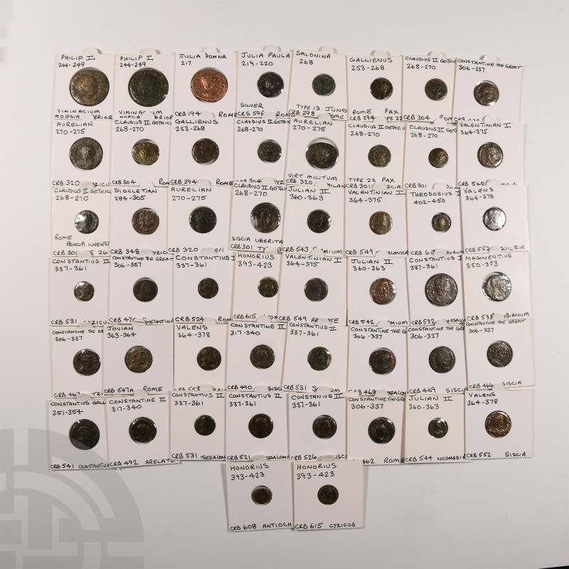 Ancient Roman Imperial Coins - Mixed AE Coin Group [50]
3rd-4th century A.D. Gr...