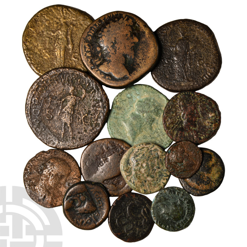 Ancient Roman Imperial Coins - Nero and Later - AE Coin Group [14]
2nd-3rd cent...