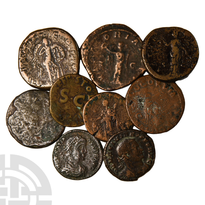 Ancient Roman Imperial Coins - Faustina I and Later - Large Bronzes [9]
2nd-4th...