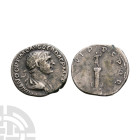 Ancient Roman Imperial Coins - Trajan - Trajan's Column AR Denarius