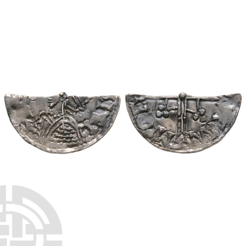 Anglo-Saxon Coins - Aethelred II - York(?) / Uncertain Moneyer - Helmet AR Cut H...