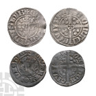 English Medieval Coins - Edward I - London / York - Long Cross AR Penny Group [2]