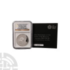 English Milled Coins - Elizabeth II - 2015 - RM Churchill Anniversary Proof Silver £5 [no.514]