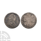 English Milled Coins - George III - 1787 - AR Sixpence