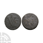 World Coins - Java - British Occupation - 1814 - Tin Duit