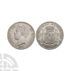 World Coins - Spain - Amadeo I - 1871 - 5 Pesetas