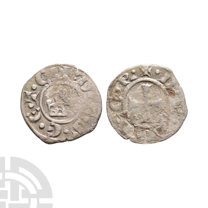 World Coins - Crusaders - Sidon - Balian - AR Denier
12th-13th century A.D. Obv...