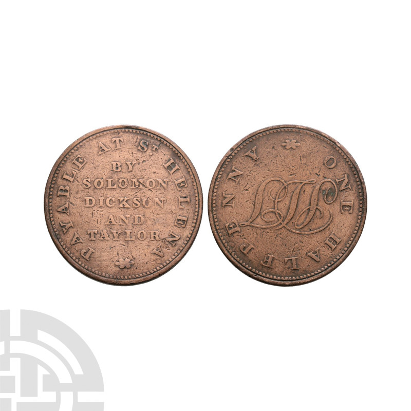 World Tokens - St Helena and Ascension - Dickson and Taylor - Halfpenny Token
1...