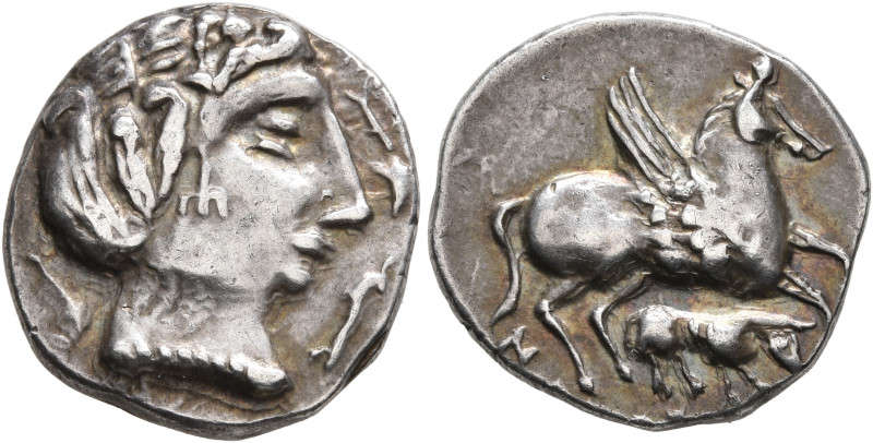 IBERIA, Gaulish-Iberian Imitations. Late 3rd to 2nd century BC. Drachm (Silver, ...