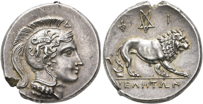 LUCANIA. Velia. Circa 300-280 BC. Didrachm or Nomos (Silver, 21 mm, 7.59 g, 5 h)...