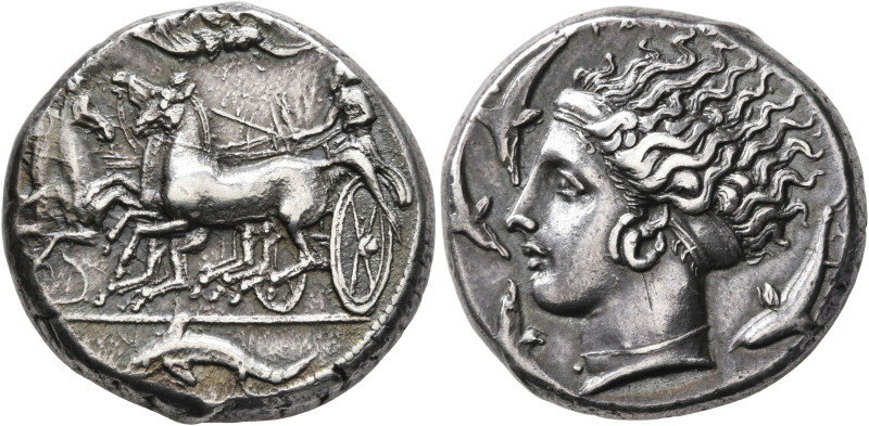 SICILY. Syracuse. Dionysios I, 405-367 BC. Tetradrachm (Silver, 24 mm, 17.29 g, ...