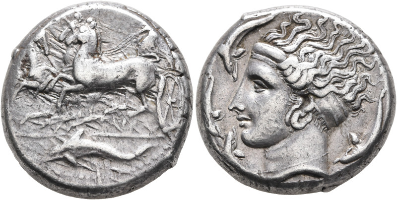 SICILY. Syracuse. Dionysios I, 405-367 BC. Tetradrachm (Silver, 23 mm, 17.35 g, ...