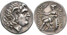 KINGS OF THRACE. Lysimachos, 305-281 BC. Tetradrachm (Silver, 29 mm, 17.18 g, 3 h), Lysimacheia, circa 297/6-282/1. Diademed head of Alexander the Gre...