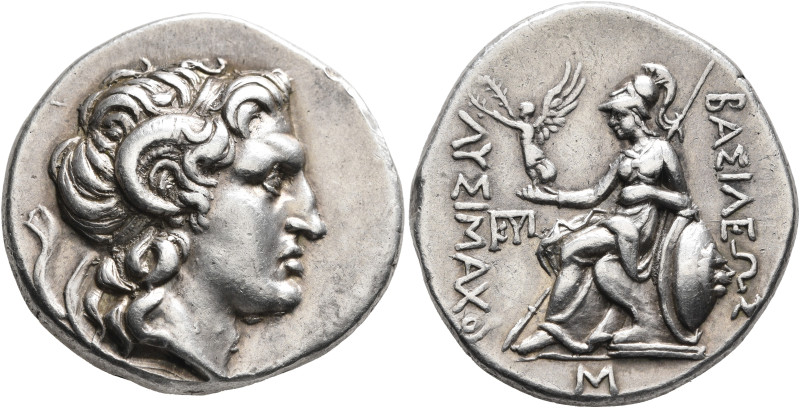 KINGS OF THRACE. Lysimachos, 305-281 BC. Tetradrachm (Silver, 30 mm, 16.78 g, 9 ...