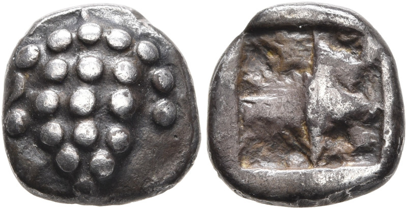 THRACO-MACEDONIAN REGION. Uncertain. Circa 520-500 BC. Tetrobol (Silver, 12 mm, ...