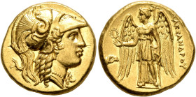 KINGS OF MACEDON. Alexander III ‘the Great’, 336-323 BC. Stater (Gold, 17 mm, 8.61 g, 12 h), Salamis or a mint in western Asia Minor, circa 332/1-323....