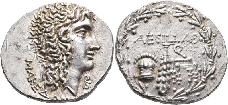 MACEDON (ROMAN PROVINCE). Aesillas, quaestor, circa 95-70 BC. Tetradrachm (Silve...