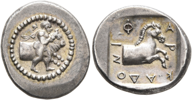 THESSALY. Pharkadon. Circa 460-440 BC. Hemidrachm (Silver, 16 mm, 2.99 g, 9 h). ...