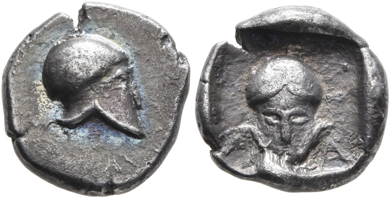 ARGOLIS. Argos. Circa 420-410 BC. Diobol (Silver, 13 mm, 2.00 g, 1 h), alliance ...