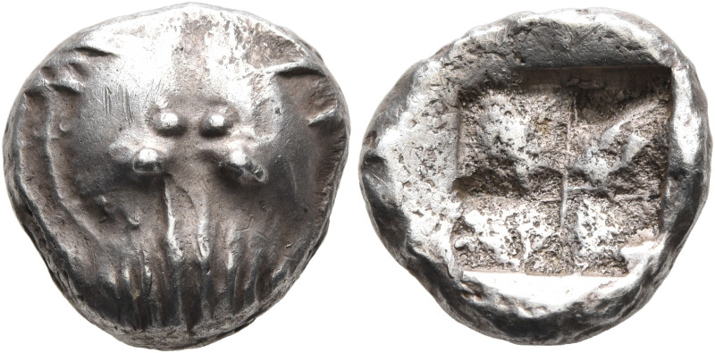 CIMMERIAN BOSPOROS. Pantikapaion. Circa 480-470 BC. Tetrobol (Silver, 13 mm, 3.8...