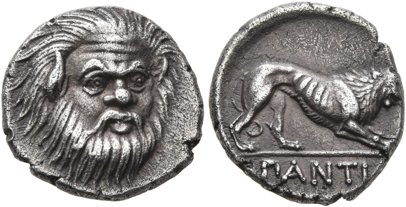 CIMMERIAN BOSPOROS. Pantikapaion. Circa 370-355 BC. Hemidrachm (Silver, 14 mm, 2...