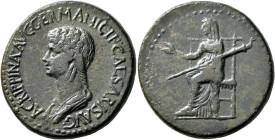 Agrippina Junior, Augusta, 50-59. Dupondius (Orichalcum, 32 mm, 18.34 g, 6 h), uncertain mint in Thrace, struck under Claudius, 50-54. AGRIPPINA•AVG•G...
