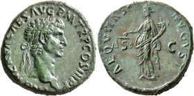 Nerva, 96-98. As (Copper, 27 mm, 13.16 g, 6 h), Rome, 97. IMP NERVA CAES AVG P M TR P COS III P P Laureate head of Nerva to right. Rev. AEQVITAS AVGVS...