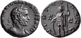 Gallienus, 253-268. As (Copper, 22 mm, 8.24 g, 6 h), Rome, 253-254. IMP C P LIC GALLIENVS AVG Laureate and cuirassed bust of Gallienus to right. Rev. ...