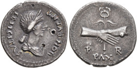 Civil Wars, 68-69. Forces of Galba in Spain. Anonymous, 3 April-2nd half of June 68. Denarius (Silver, 19 mm, 3.47 g, 6 h), uncertain mint in Spain. G...