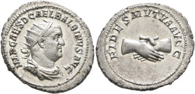 Balbinus, 238. Antoninianus (Silver, 23 mm, 4.66 g, 12 h), Rome, circa April-June 238. IMP CAES D CAEL BALBINVS AVG Radiate, draped and cuirassed bust...