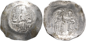 Theodore Comnenus-Ducas, as emperor of Thessalonica, 1225/7-1230. Aspron Trachy (Silver, 32 mm, 3.54 g, 6 h), Thessalonica, circa 1225-1226. Virgin Ma...
