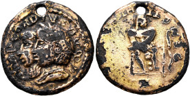 UNCERTAIN GERMANIC TRIBES, Aurum Barbarorum. Late 3rd-early 4th centuries. 'Aureus' (Subaeratus, 21 mm, 4.67 g, 12 h), 'Gordian Group'. Imitating Gord...
