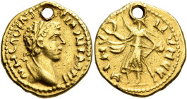 UNCERTAIN GERMANIC TRIBES, Aurum Barbarorum. Late 3rd-early 4th centuries. 'Aureus' (Gold, 20 mm, 5.99 g, 1 h), 'Derived Gordian Group B'. NHCΛOIΛ[......