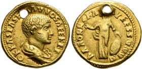 UNCERTAIN GERMANIC TRIBES, Aurum Barbarorum. Late 3rd-early 4th centuries. 'Aureus' (Gold, 18 mm, 5.56 g, 1 h), 'Derived Gordian Group B'. Imitating C...